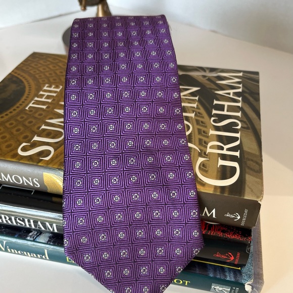 Brooks Brothers Other - NWOT BROOKS BROTHERS “346” Pure Silk Mens Necktie Purple Abstract.